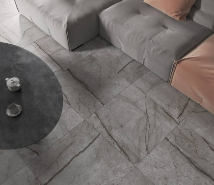 Керамогранит Laparet Obsidian Moss Gray полированный 60х60 (4шт_1,44м2), м2