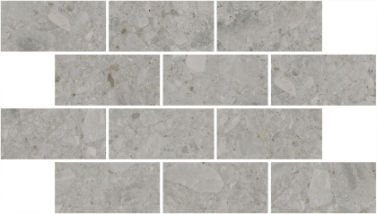 Декор Чеппо ди Гре мозаичный серый матовый обрезной 34,6x20x0,9