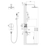 Душевая система Timo Saona SX-2379/00SM скрытого монтажа, хром