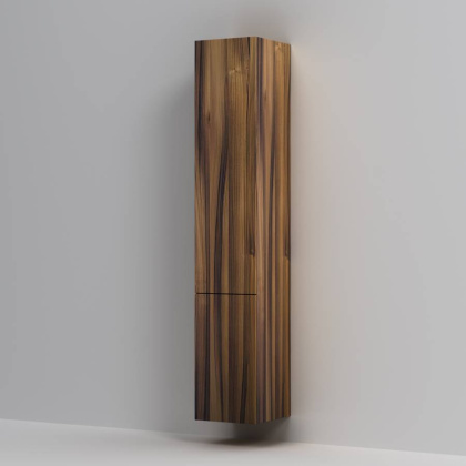 Шкаф-пенал, подвесной, левый, 30 см, двери, push-to-open, орех M90CHL0306HF