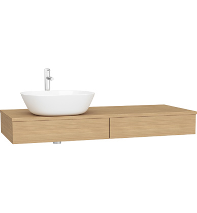 Столешница 120 см, левосторонняя, дуб