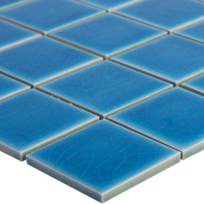 Керамическая мозаика, Crackle Light Blue Glossy 48х48, 5х5 см Керамическая мозаика, Crackle Light Blue Glossy 48х48, 5х5 см