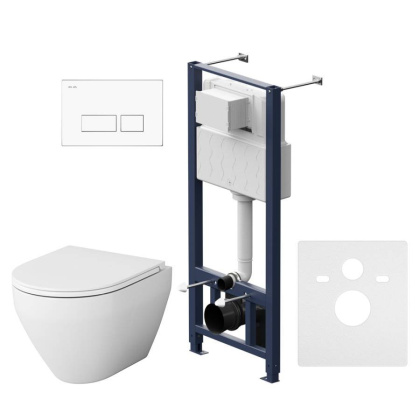 IS47001.701700 Инсталляция с клавишей Pro S Белый с подвесным унитазом Spirit V2.0 FlashClean с сид м/л IS47001.701700 Инсталляция с клавишей Pro S Белый с подвесным унитазом Spirit V2.0 FlashClean с сид м/л