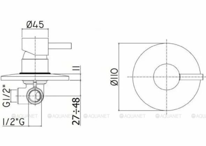 Смеситель для душа Paffoni Light LIG011HG (с внутренней частью) Смеситель для душа Paffoni Light LIG011HG (с внутренней частью)