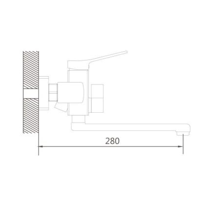 Смеситель для ванны Shevanik S99C S9902C