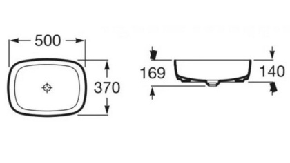 Раковина-чаша Roca Inspira Soft 50 327500000
