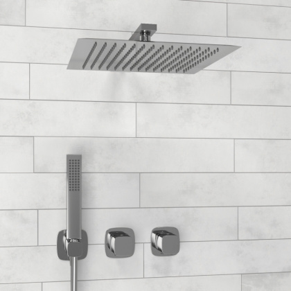 A8651.312.090.118.326.087.103  Встраиваемый комплект для душа с верхней душевой насадкой и лейкой