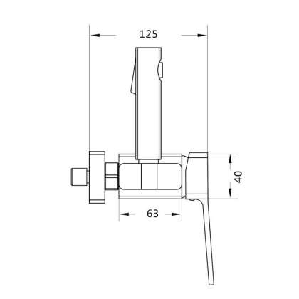 Смеситель с гигиеническим душем Shevanik S99G S9905G-1
