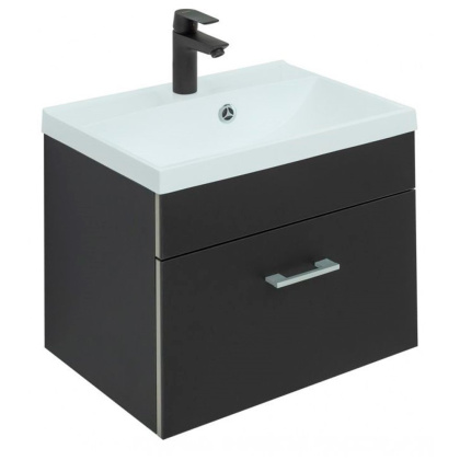 Тумба под раковину Aquanet Верона 50 черный матовый Тумба под раковину Aquanet Верона 50 черный матовый