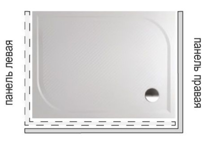 Панель для душевого поддона Riho Kolping P31 R 100x80x10 331R P31005000000000