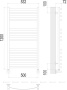 Полотенцесушитель Terminus Авиэль П14 500х1200 Полотенцесушитель Terminus Авиэль П14 500х1200