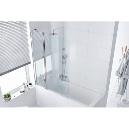 Шторка для ванны EXCELLENT Серия 900 100 см (хром)