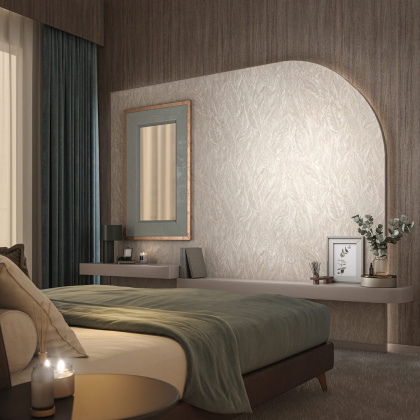 Обои виниловые Бульвар мотив, бежевый