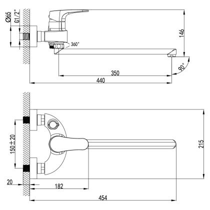 Смеситель Lemark Shift LM4317C для ванны Смеситель Lemark Shift LM4317C для ванны