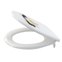 Alcaplast Сидение для унитаза Softclose белое с цветком A604 FLOWER