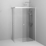 W94G-403-12080-MТ Душевое ограждение X-Joy Square Slide 120х80, мат Хром, прозрачное