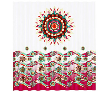 Шторка для ванной Isen, 180х200 см, белая, SC-40101