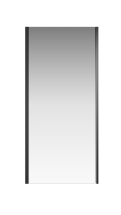 Боковое стекло Creto Astra 700 мм, стекло прозрачное профиль черный, 121-SP-700-C-B-6