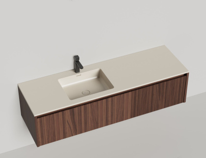 Подвесная тумба Domino 1400, шпон