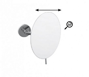 Косметическое зеркало без подсветки