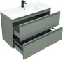 Тумба под раковину Allen Brau Eclipse 100 1.E1003.CGM олива матовый