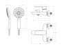 STYLUS-VD-NOP Смеситель для ванны и душа однорычажный в комплекте с ручным душем, шлангом и держателем, чёрный матовый STYLUS-VD-NOP Смеситель для ванны и душа однорычажный в комплекте с ручным душем, шлангом и держателем, чёрный матовый