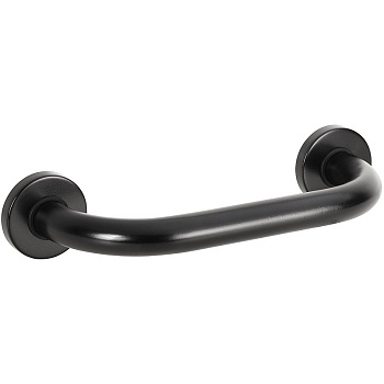 Поручень Bemeta Help 301100300 Черный матовый, 300 мм,  чёрный с крышками