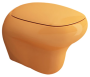 Сиденье с крышкой Fenice, дюропласт, плав.опускание, цвет мандариновый, A0327-021, шт