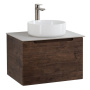 Тумба с раковиной подвесная с одним ящиком BelBagno ETNA 50 Rovere Nature, раковина белая