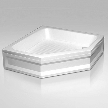 Душевой поддон  90*90*15 h27 RGW BT/CL-S /Трапеция Ø 60 мм  (FW5-5)