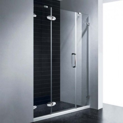 Душевая дверь RGW SA-01, 02030117-11, 170 х 195 см распашная, стекло прозрачное, хром/красный