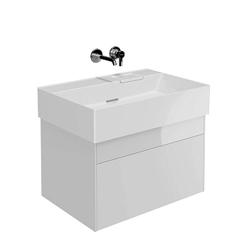 Тумба LOGICA подвесная 2 ящика 70 см, белоснежный