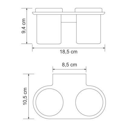Kammel K-8328D Подстаканник двойной Kammel K-8328D Подстаканник двойной