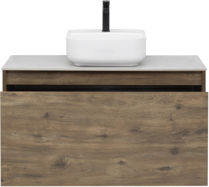 Тумба под раковину Aquanet Nova Lite 100 дуб рустикальный (1 ящик)