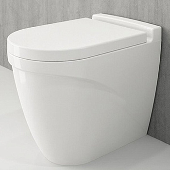 Сиденье с крышкой (soft close, slim) Taormina/Jet Flush,дюропласт, белый,  арт.A0330-001 (A0333-001), шт