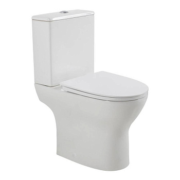 LOUNGE Чаша безободкового унитаза с сиденьем дюропласт soft close, P-trap, BB045CPR/SC LOUNGE Чаша безободкового унитаза с сиденьем дюропласт soft close, P-trap, BB045CPR/SC