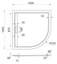Поддон из искусственного мрамора CEZARES TRAY-AS-R-100-30-W