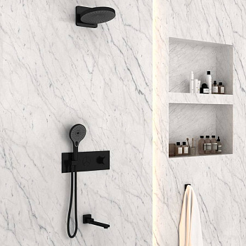 Душевой комплект VSFW-432TI1MB встраиваемый, черный