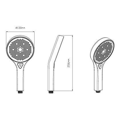 Ручной душ с шлангом VSHN-42HMB, черный Ручной душ с шлангом VSHN-42HMB, черный