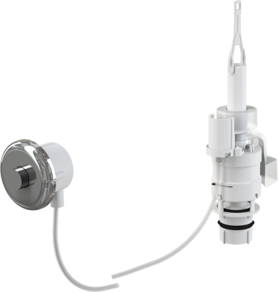 Кнопка пневматического смыва на расстоянии – ручное управление, xром-глянец, монтаж: в стену Кнопка пневматического смыва на расстоянии – ручное управление, xром-глянец, монтаж: в стену