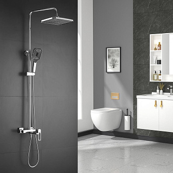 Душевая система Shevanik, латунь S6836 хром