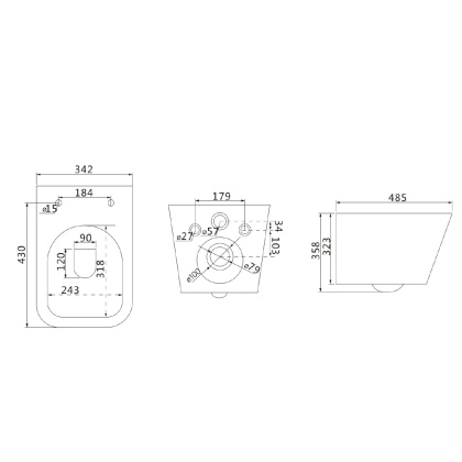 Комплект 3в1: Инсталляция Lemark PENEDA EXPERT для унитазов с кнопкой смыва BIT хром матовый + унитаз подвесной безободковый  FLOREX Торнадо белый глянец