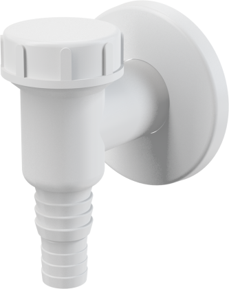 Сифон для стиральной машины наружный, белый