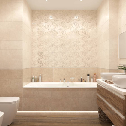 Керамическая плитка Creto Плитка Cremona Beige W M 20х60 NR Glossy 1 Керамическая плитка Creto Плитка Cremona Beige W M 20х60 NR Glossy 1