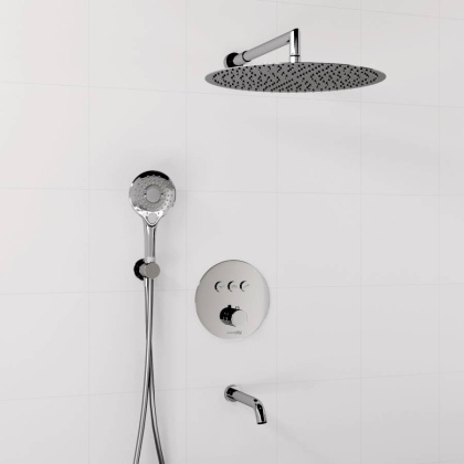 A175817 Thermo Встраиваемый комплект для ванны с верхней душевой насадкой, лейкой и изливом Wasserkraft