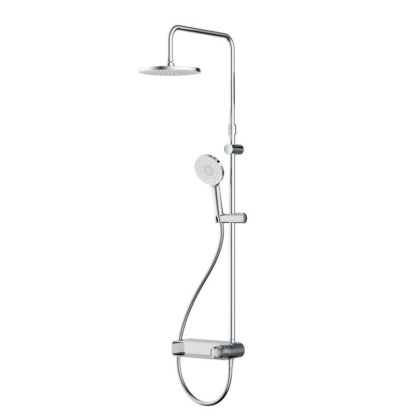 F0785A600 X-Joy, душ.система: Смеситель-полка д/душа, душ.штанга, верхн. душ 220мм, ручн душ, Хром