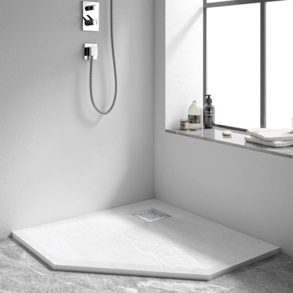 Поддон для душа из искусственного камня VST-4SP1010W, 1000*1000*25, белый матовый