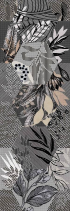 Вставка Cemento Vetro Grey W\DEC P 25x75 NR Mat 1