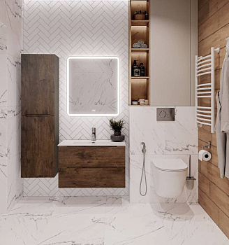 Шкаф подвесной BelBagno ETNA-1500-2A-SC-RW-P-L Rovere Moro