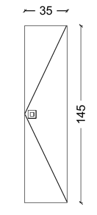 Пенал LUCIDO Бронзированный коричневый 304005 772-BB Boheme